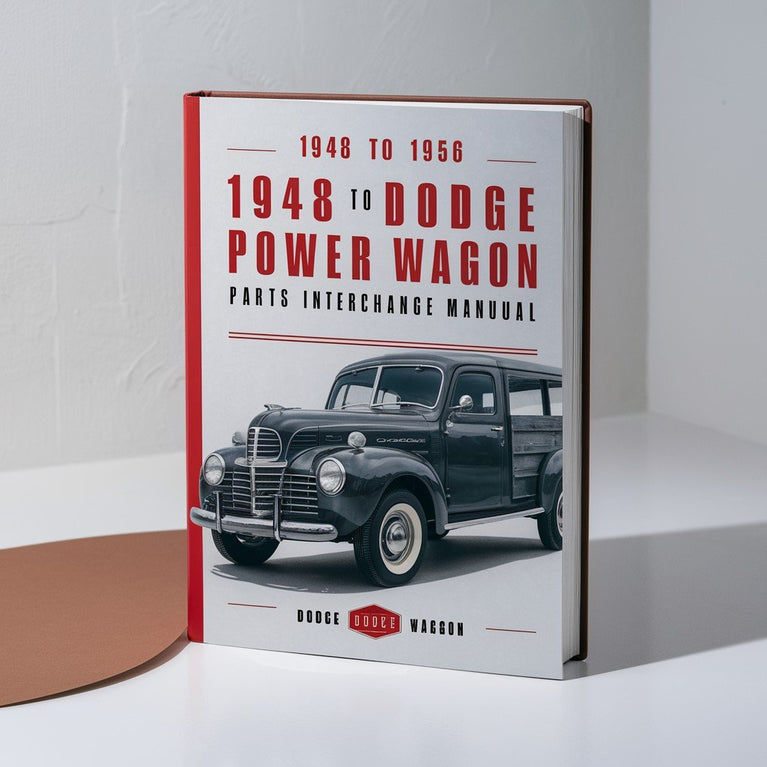 1948 to 1956 Dodge Power Wagon Parts interchange Manual