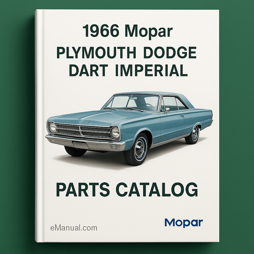 Catálogo de piezas Mopar 1966 Plymouth Dodge Dart Imperial
