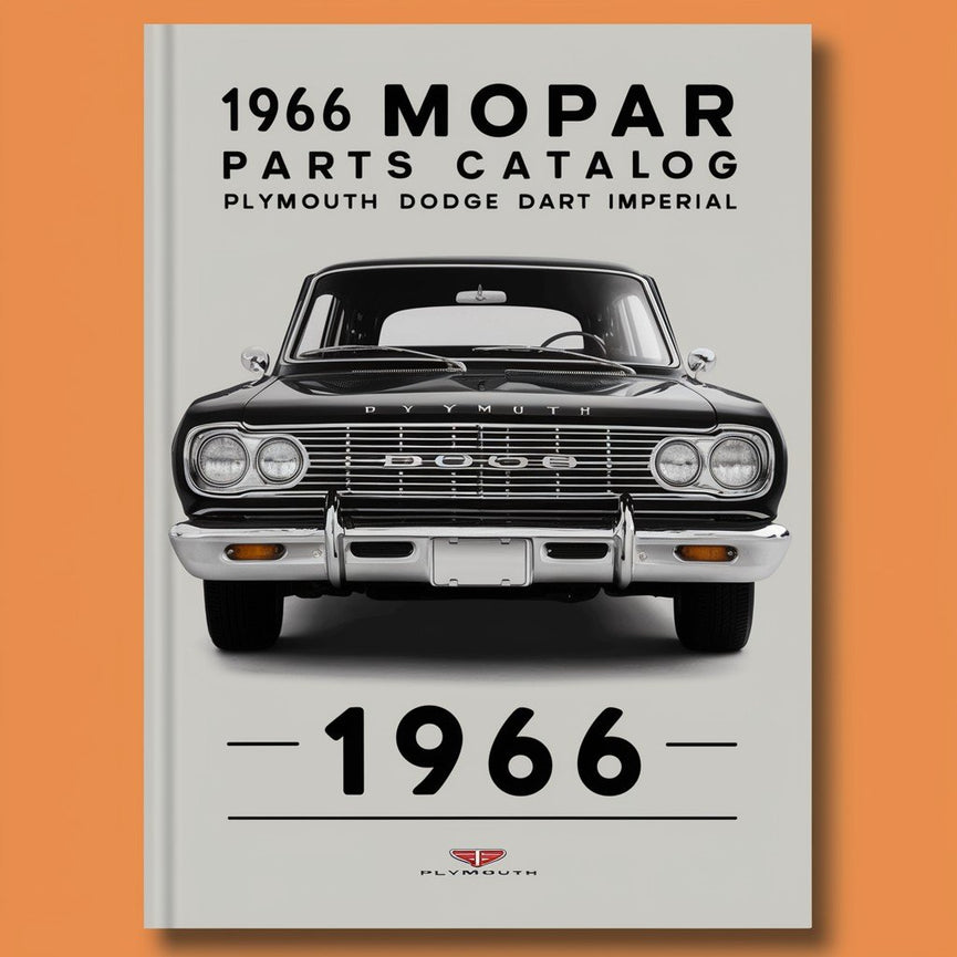 Catálogo de piezas Mopar 1966 Plymouth Dodge Dart Imperial