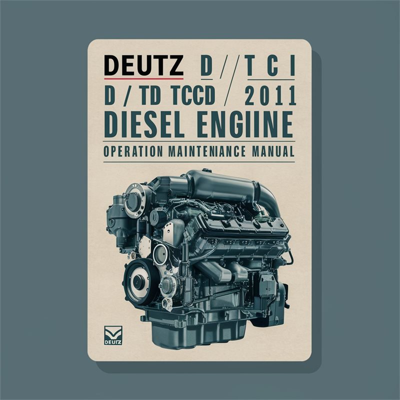 2011 Deutz D/td/tcd Diesel Engine Operation Maintenance Service Repair Workshop Manual PDF