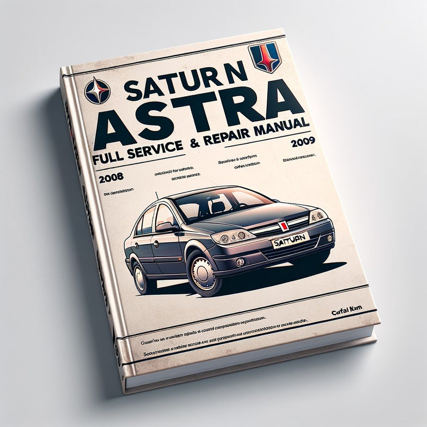 Saturn Astra 2008-2009 Vollständiges Service- und Reparaturhandbuch