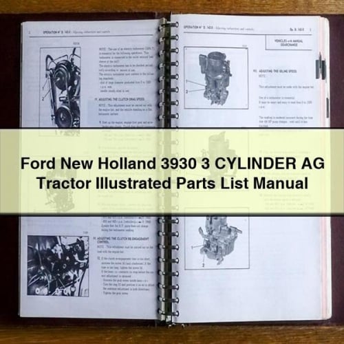 Ford New Holland 3930 3 CYLINDER AG Tractor ILLUSTRATED Parts List Manual PDF Download