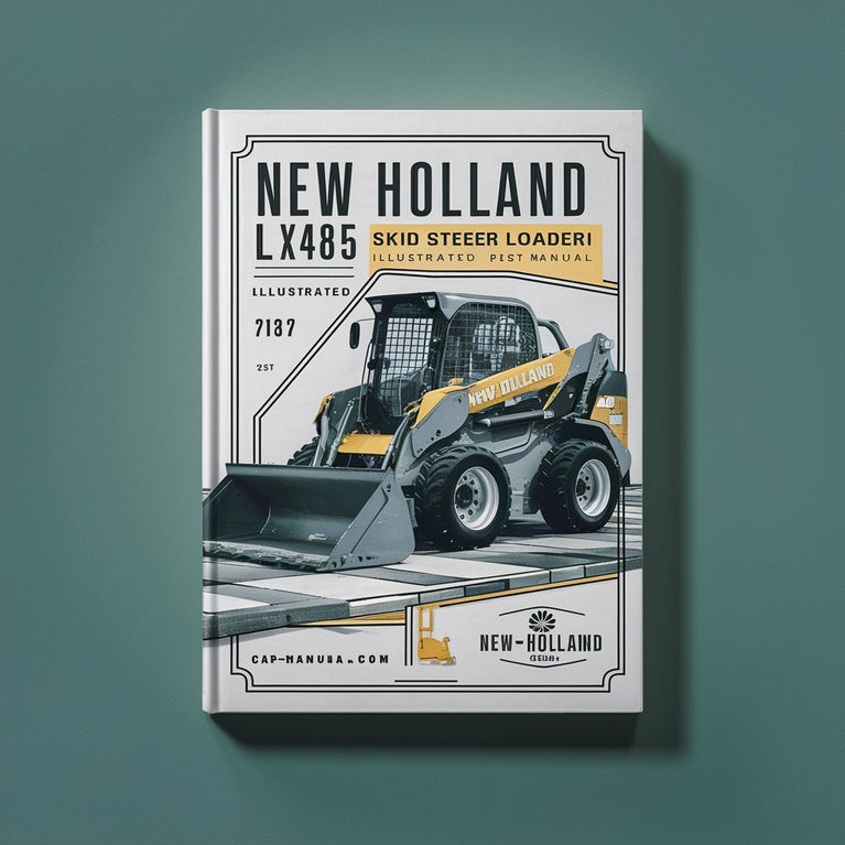NEW Holland LX485 SKID STEER Loader ILLUSTRATED Parts List Manual