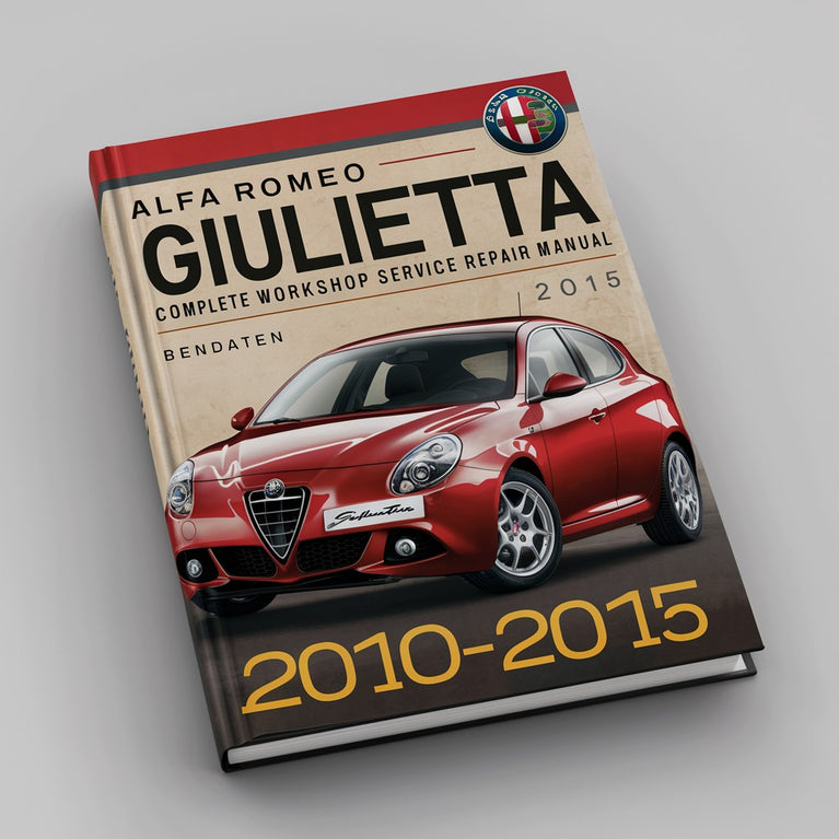 Manual de reparación de servicio de taller completo Alfa Romeo Giulietta 2010 2011 2012 2013 2014 2015