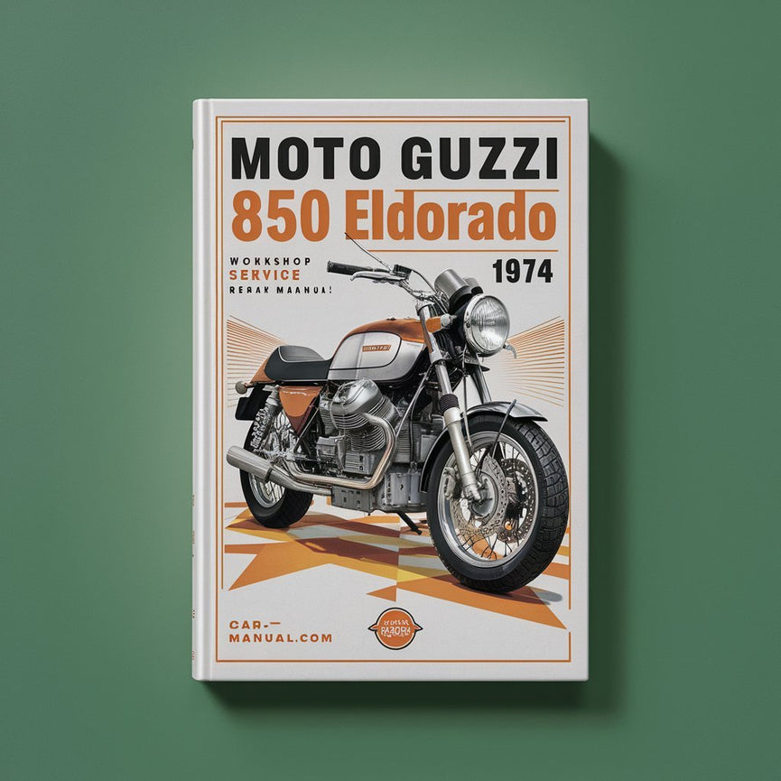 Moto Guzzi 850 Eldorado 1972-1974 Werkstatt-Service-Reparaturhandbuch