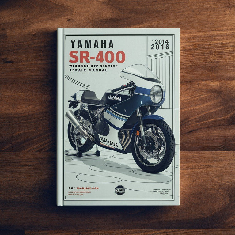 Manual de reparación y servicio de taller de la motocicleta Yamaha SR400 SR-400 2014-2016