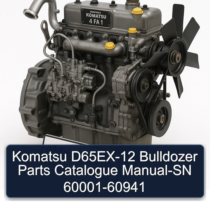 Komatsu D65EX-12 Bulldozer -sn 60001-60941 Parts Catalog PDF