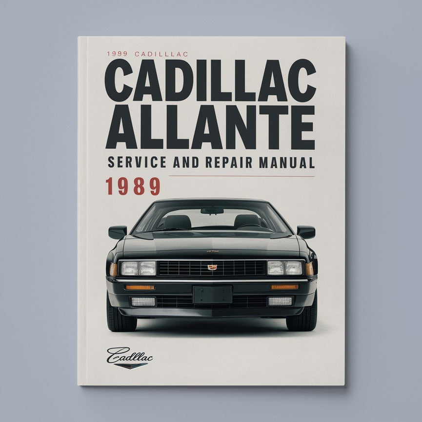 1989 Cadillac Allante Service- und Reparaturhandbuch