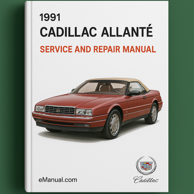 1991 Cadillac Allante Service- und Reparaturhandbuch