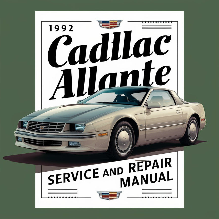 Manual de servicio y reparación de Cadillac Allante 1992