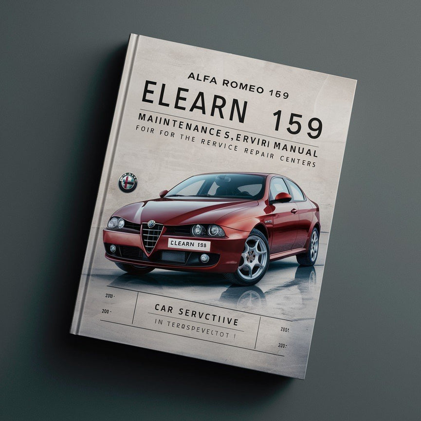 Manual de reparación y mantenimiento del Alfa Romeo 159 ELEARN para los CENTROS de servicio del automóvil