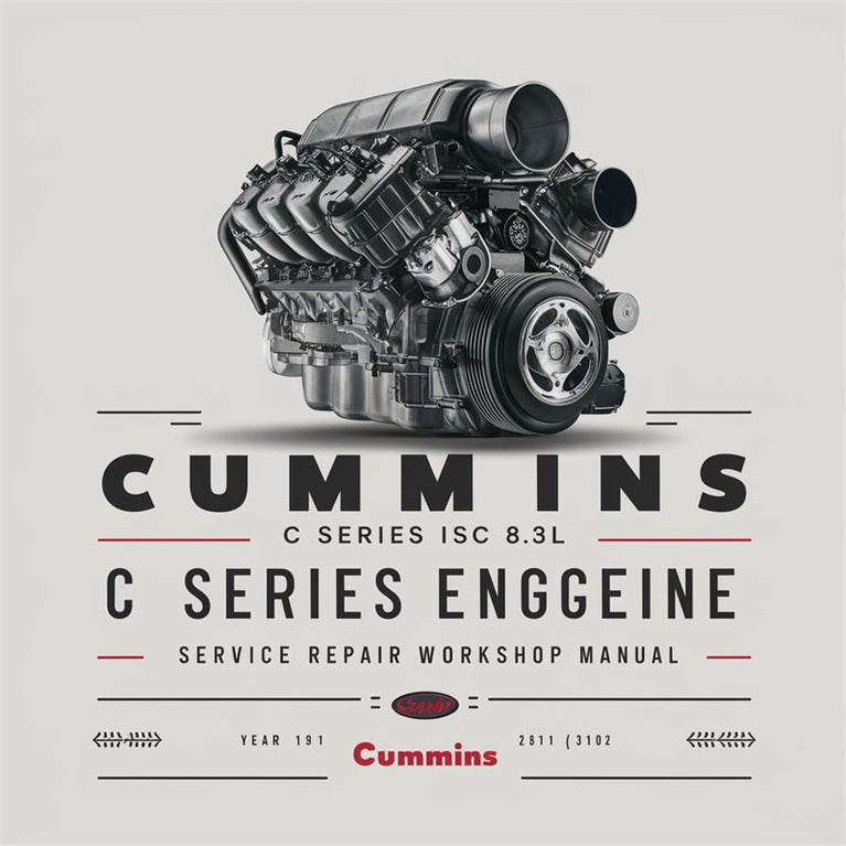Cummins C Series ISC 8.3L Diesel Engine Service Repair Workshop Manual PDF