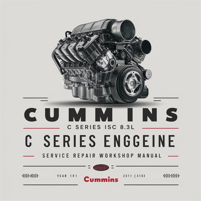 Cummins C Series ISC 8.3L Diesel Engine Service Repair Workshop Manual PDF