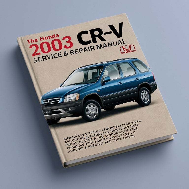 Manual de servicio y reparación del Honda CR-V 2003