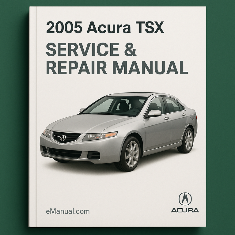 2005 Acura TSX Service- und Reparaturhandbuch