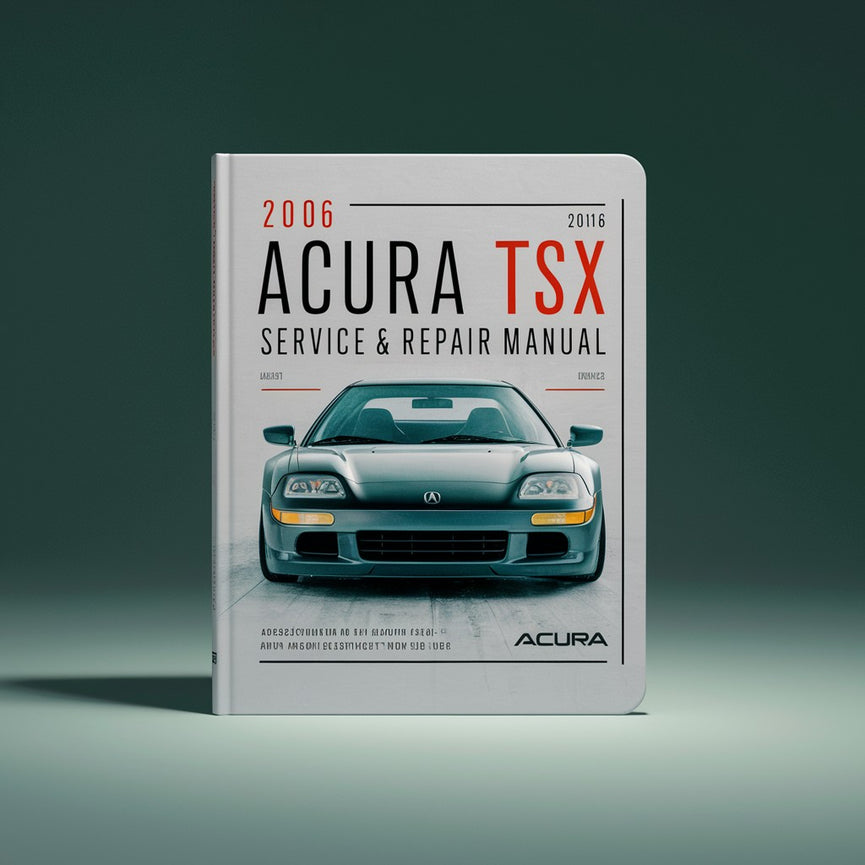 Manual de servicio y reparación del Acura TSX 2006