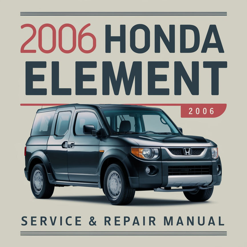 Manual de servicio y reparación de Honda Element 2006