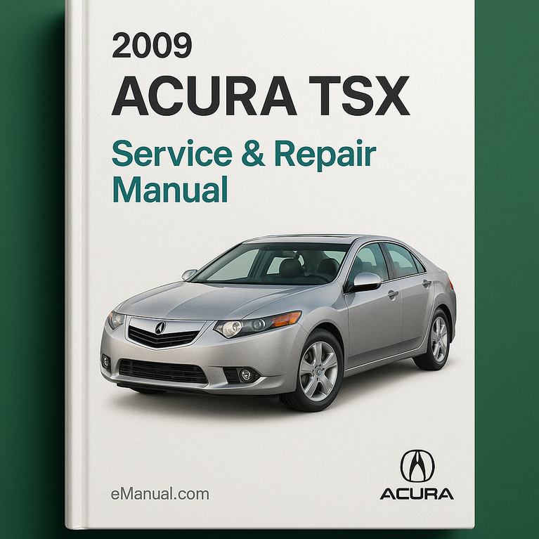 Manual de servicio y reparación del Acura TSX 2009