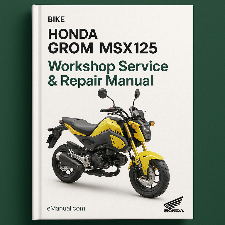 HONDA GROM MSX125 BIKE Workshop Service Repair Manual