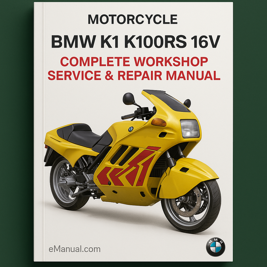 BMW K1 K100RS 16v Motorcycle Complete Workshop Service Repair Manual