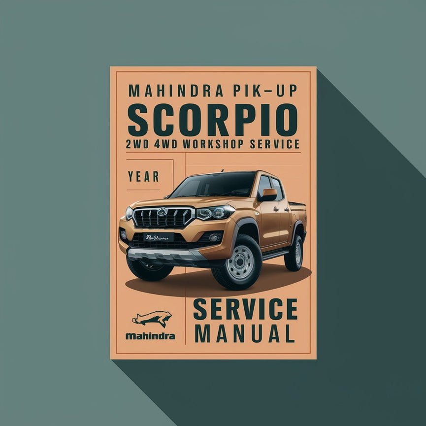 Manual de reparación y servicio del taller MAHINDRA PIK-UP SCORPIO 2WD 4WD