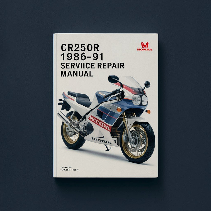 Manual de servicio y reparación de Honda CR250R 1986-91