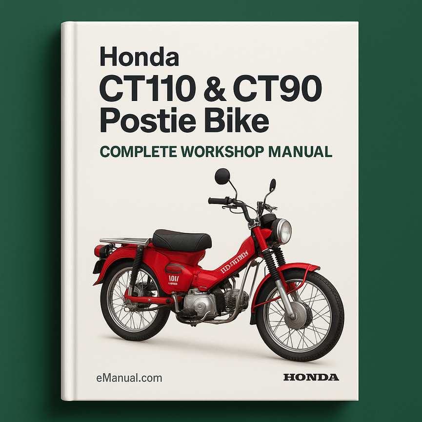Manual de taller completo de la bicicleta de correos Honda CT110 y CT90