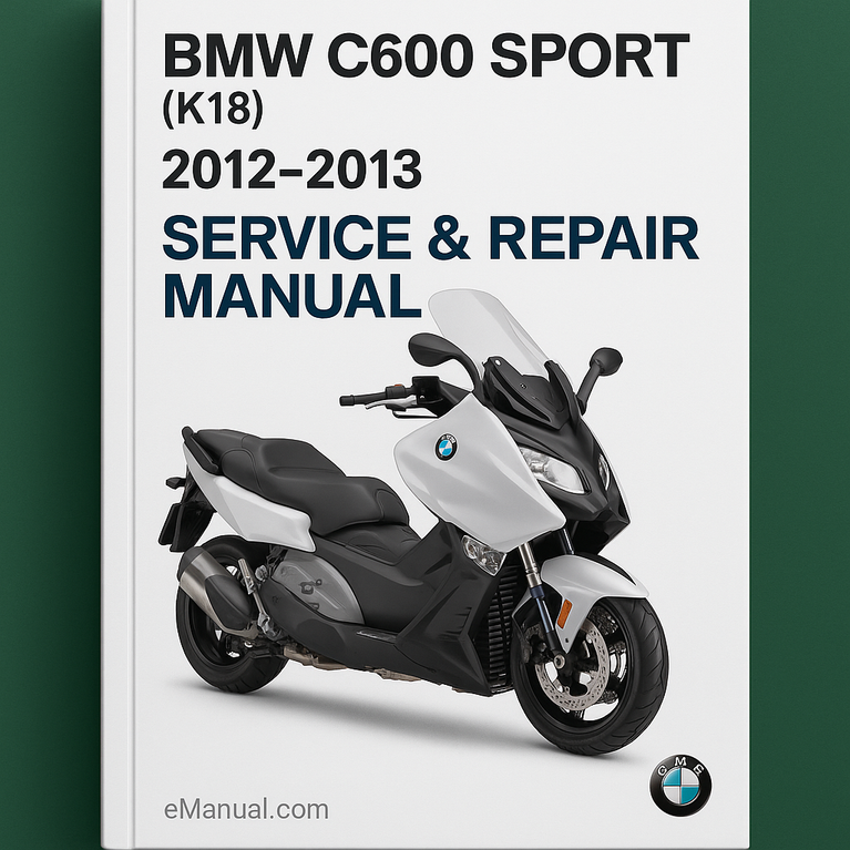 BMW C600 Sport (K18) 2012-2013 Service Repair Manual
