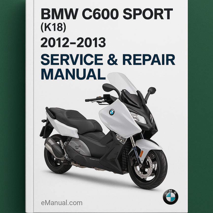 Manual de servicio y reparación del BMW C600 Sport (K18) 2012-2013