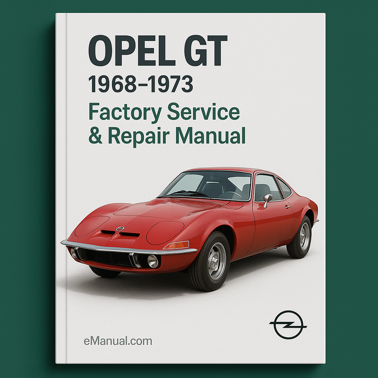 Opel GT 1968-1973 Factory Service Repair Manual