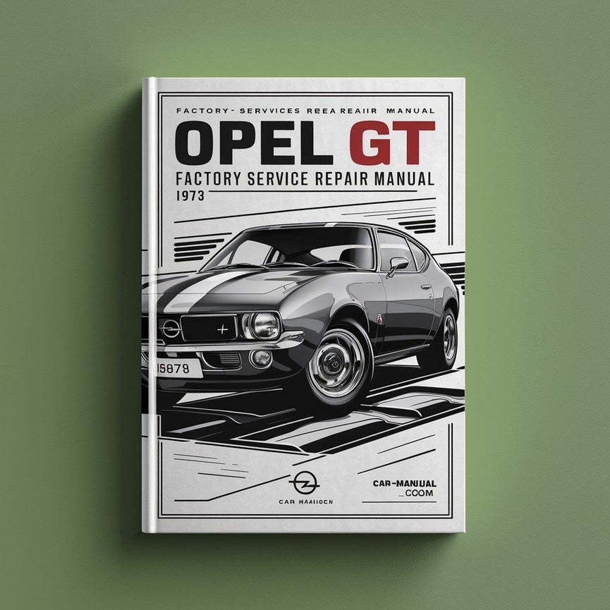 Manual de reparación y servicio de fábrica del Opel GT 1968-1973