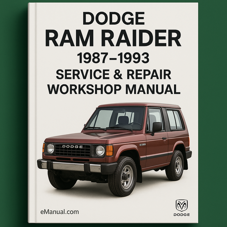 Dodge Ram Raider 1987-1993 Service Repair Workshop Manual