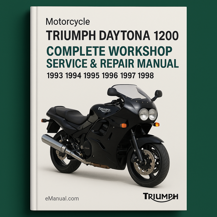 Triumph Daytona 1200 Motorrad Komplette Werkstatt Service Reparaturhandbuch 1993 1994 1995 1996 1997 1998