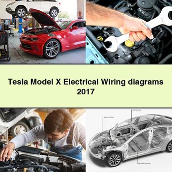 Diagramas de cableado eléctrico del Tesla Model X 2017