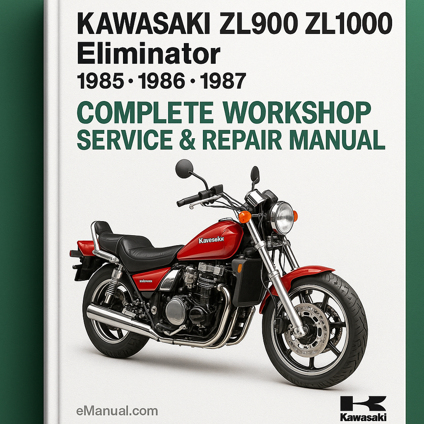 Kawasaki ZL900 ZL1000 Eliminator Complete Workshop Service Repair Manual 1985 1986 1987