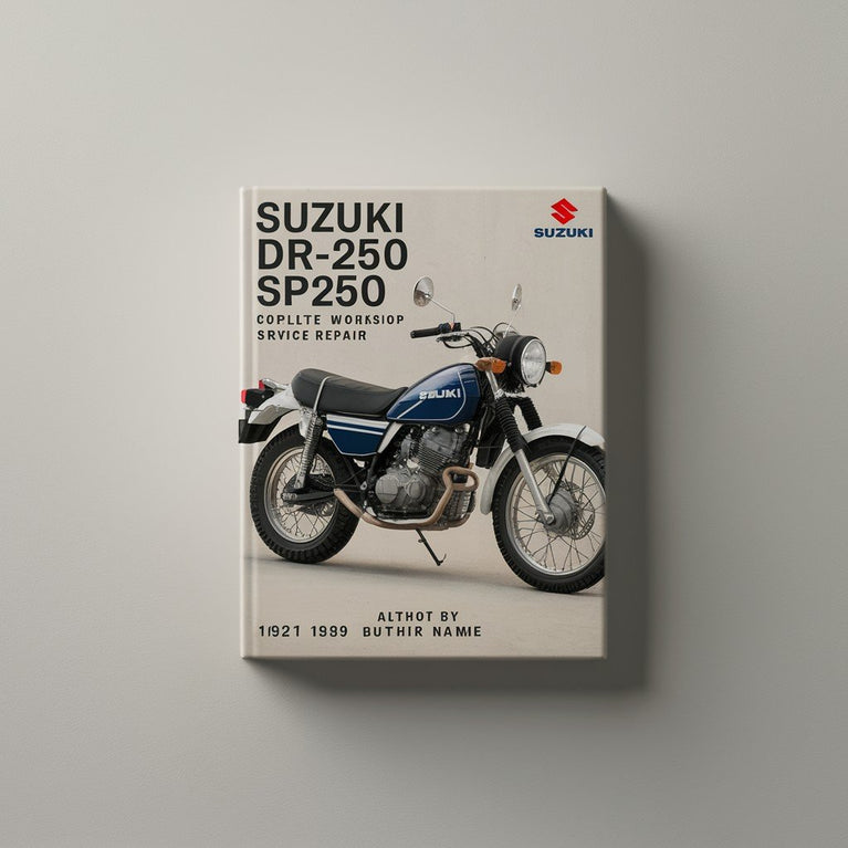 Suzuki DR250 DR-250 SP250 Komplettes Werkstatt-Service-Reparaturhandbuch 1982 1983 1984 1985 1986 1987 1988 1989