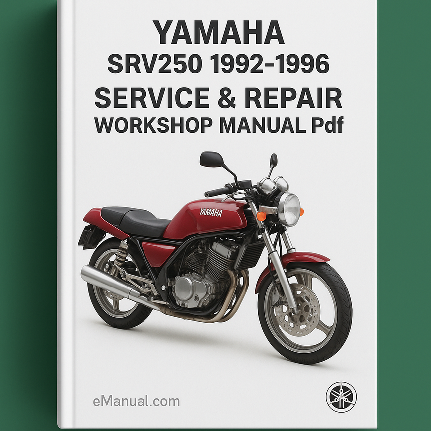 Yamaha SRV250 Motorrad 1992-1996 Service-Reparatur-Werkstatthandbuch