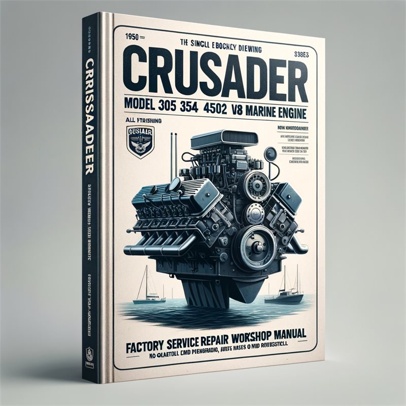 Crusader Model 305 350 454 502 V8 Marine Engine 1980-1992 Factory Service Repair Workshop Manual PDF