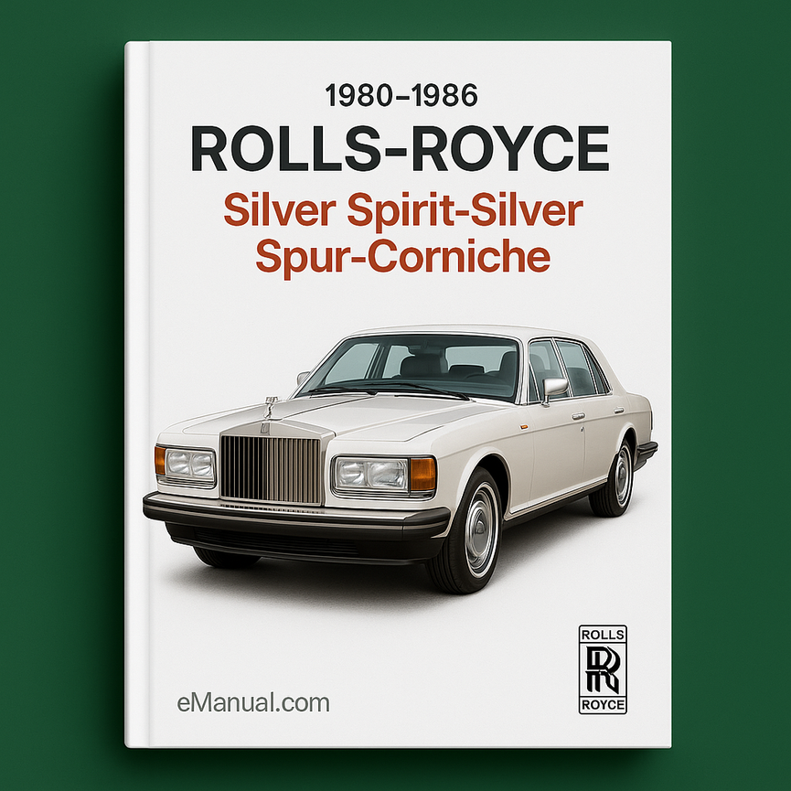 1980-1986 ROLLS ROYCE Silver Spirit-Silver Spur-Corniche