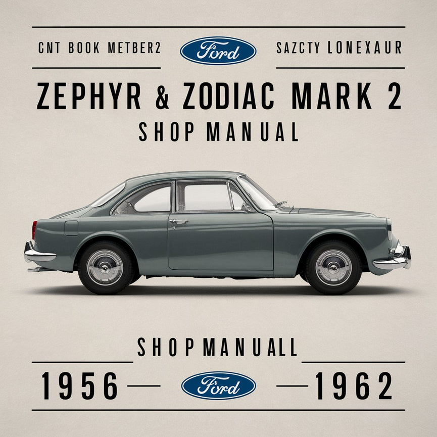 Ford Zephyr &amp; Zodiac Mark 2 1956-1962 Werkstatthandbuch