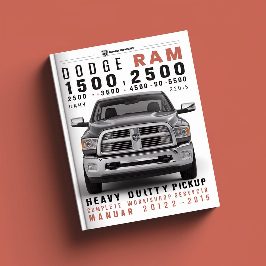 Manual de servicio y reparación completo de taller de camionetas de servicio pesado Dodge Ram 1500 2500 3500 4500 5500 2012 2013 2014 2015