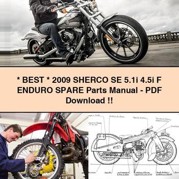 2009 SHERCO SE 5.1i 4.5i F ENDURO Spare Parts Manual-PDF