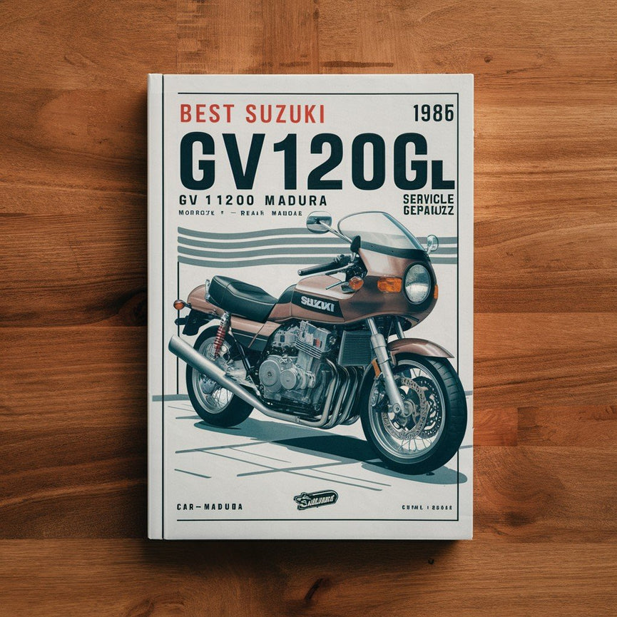 Mejor manual de taller, reparación y servicio de motocicletas Suzuki GV1200GL GV1200 Madura GV 1200 GL 1985 1986