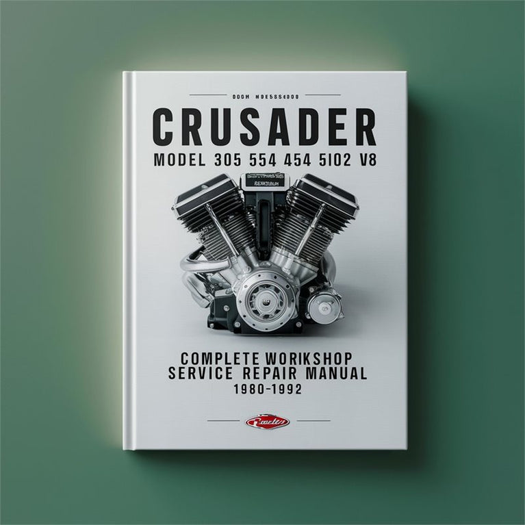 Crusader Model 305 350 454 502 V8 Marine Engine Complete Worksho