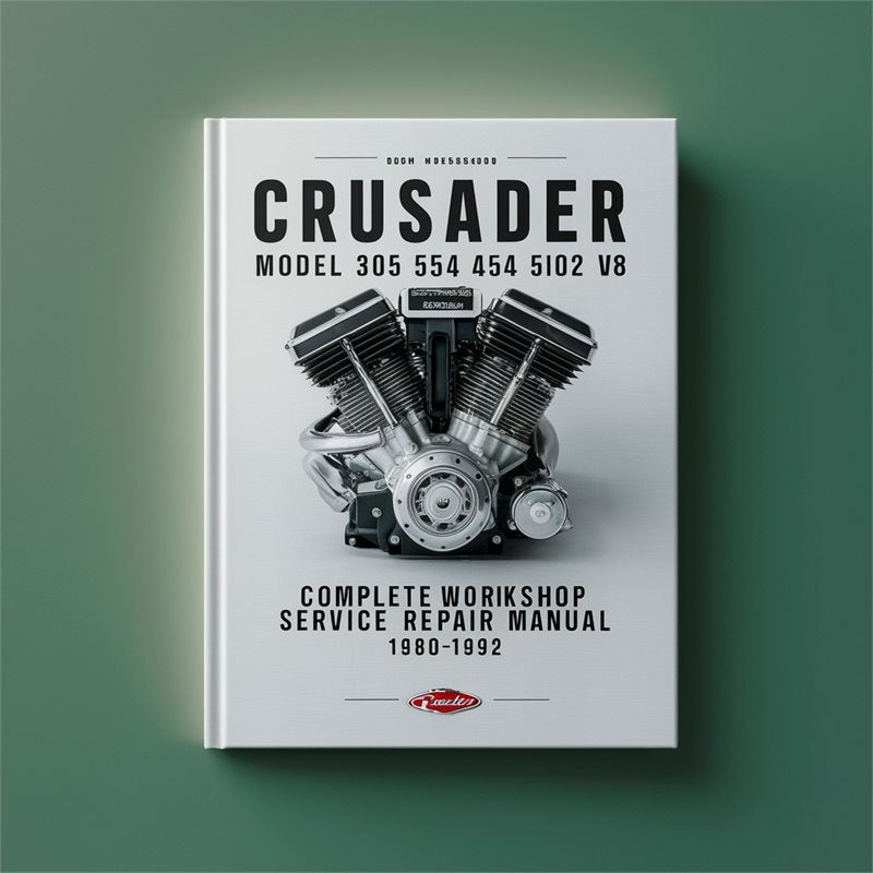 Crusader Model 305 350 454 502 V8 Marine Engine Complete Worksho