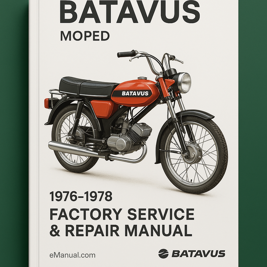 Batavus Moped 1976-1978 Factory Service Repair Manual