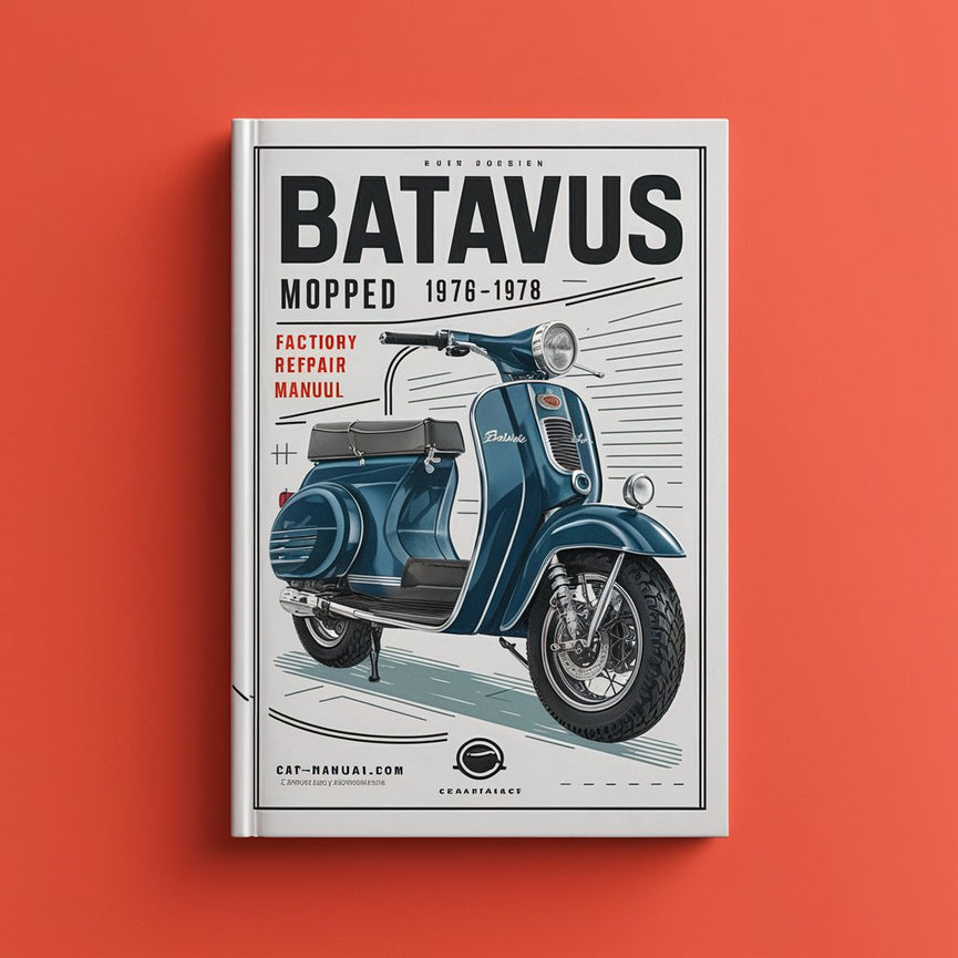 Batavus Moped 1976-1978 Werks-Service-Reparaturhandbuch