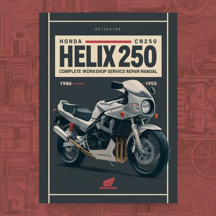 Manual completo de reparación y servicio de taller de Honda Helix 250 CN250 1986 1987 1988 1989 1990 1991 1992 1993 1994 1995