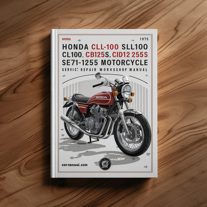 Manual de taller y servicio de la motocicleta Honda CB100 CL100 SL100 CB125S CD125S SL125 1971-1975