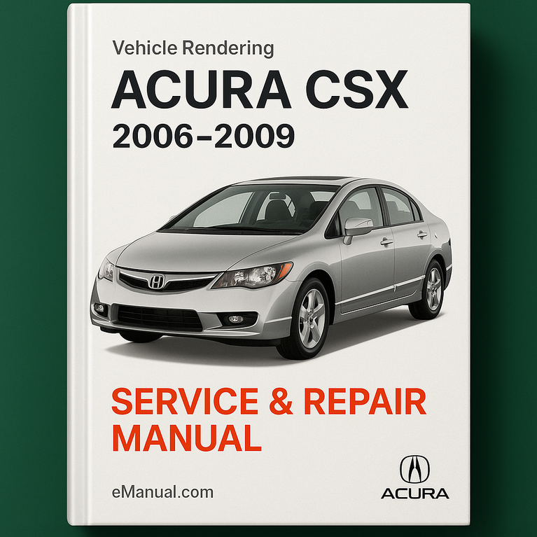Acura CSX Service Repair Manual 2006-2009